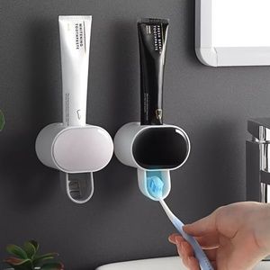 Automatic Toothpaste Dispenser Bathroom Accessories Toothbrush Holder for Home B